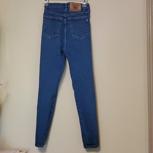 Vintage high-waisted well made deep blue jeans - Picture 3 of 5